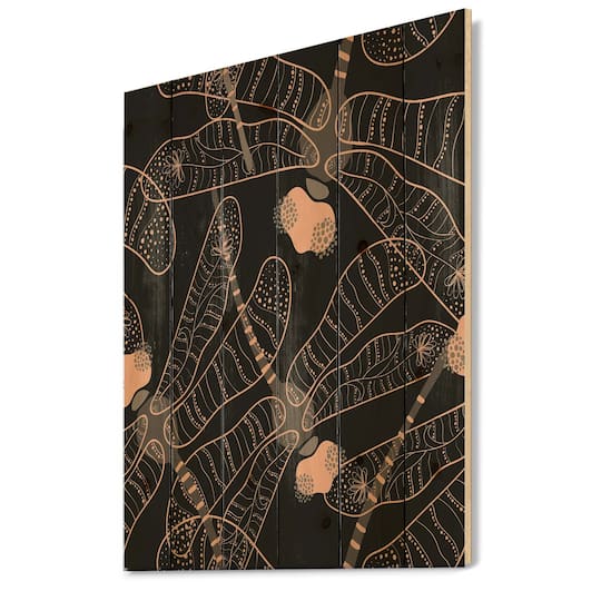 Designart - Folk Art Seamless Pattern With Dragonflies